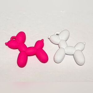 Balloon Dog Pendants Keychain Bag Chain Crafts Jewelry Making Beads Colorful